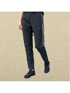 NIKE Dri-FIT High-Rise Track Pants Black Sz M — Polyester Blend